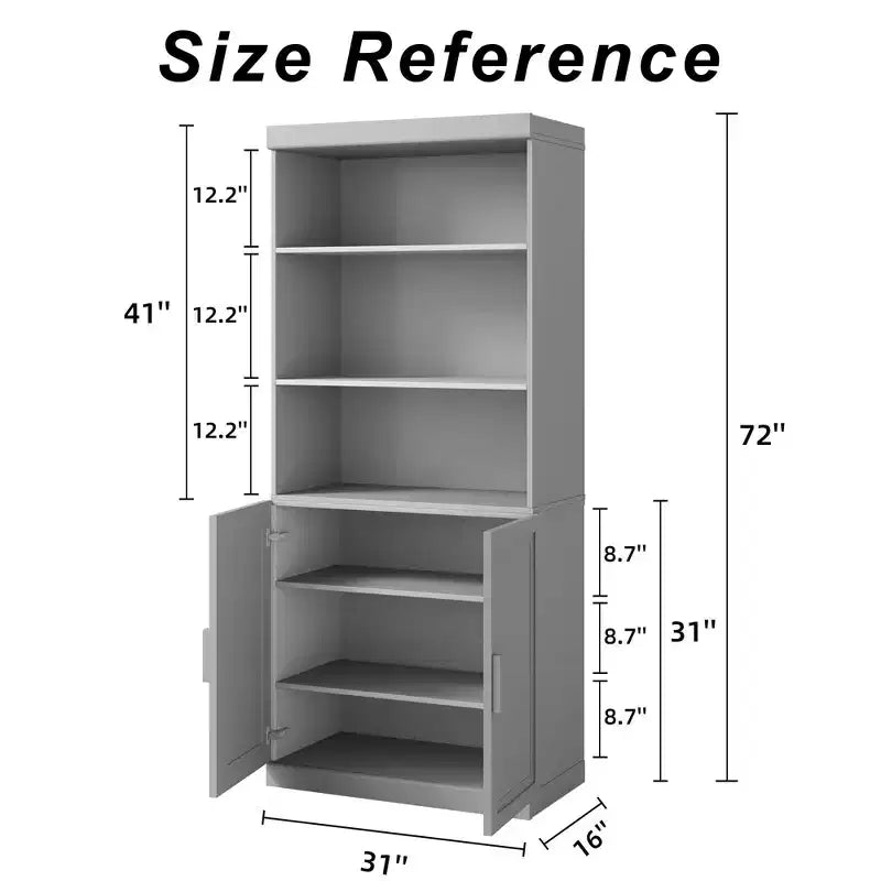 PexFix Bibliothèque en bois avec étagères réglables 72x31x16