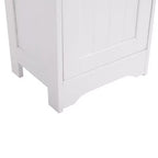 Karl Home Armoire de Salle de Bain Blanche à Une Porte et Trois Niveaux