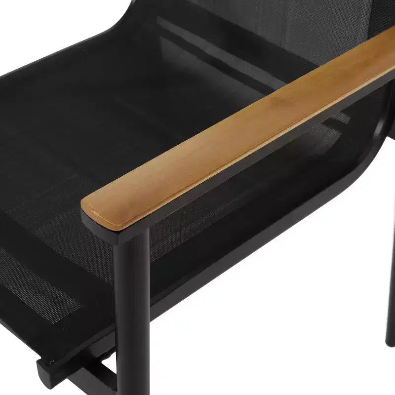 Chaises de salle à manger modernes d'extérieur en maille et aluminium Dorothy de Christopher Knight Home