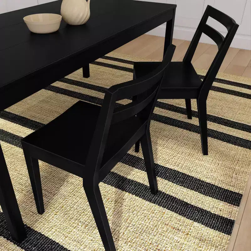 Now Furniture Chaises de salle à manger (lot de 2), chaises de cuisine modernes en bois massif