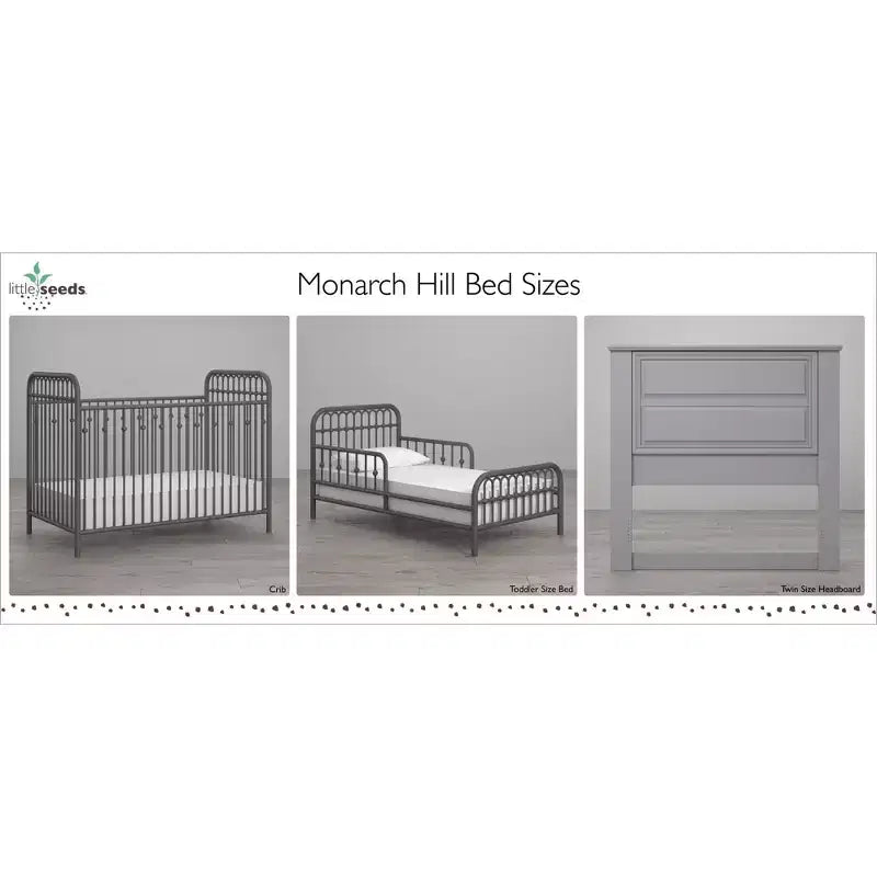 Lit de tout-petit en métal Ivy Monarch Hill de Little Seeds