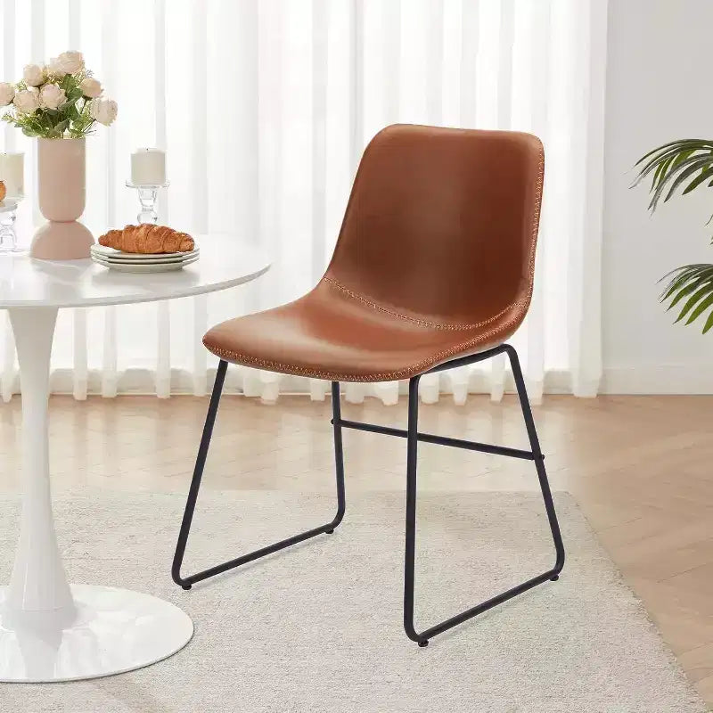 Pexfix Lot de 4 chaises de salle à manger en similicuir imperméable