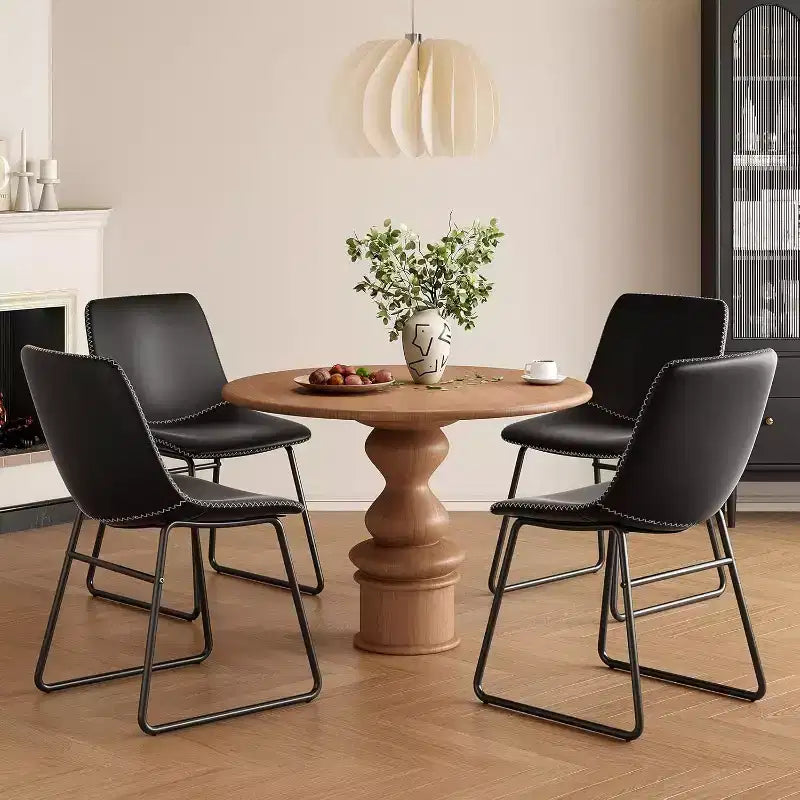 Pexfix Lot de 4 chaises de salle à manger en similicuir imperméable