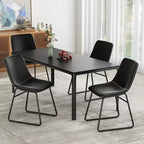 Pexfix Lot de 4 chaises de salle à manger en similicuir imperméable