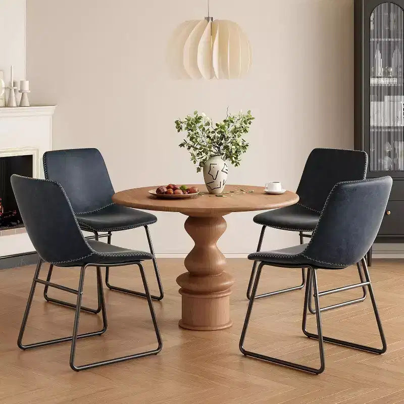 Pexfix Lot de 4 chaises de salle à manger en similicuir imperméable