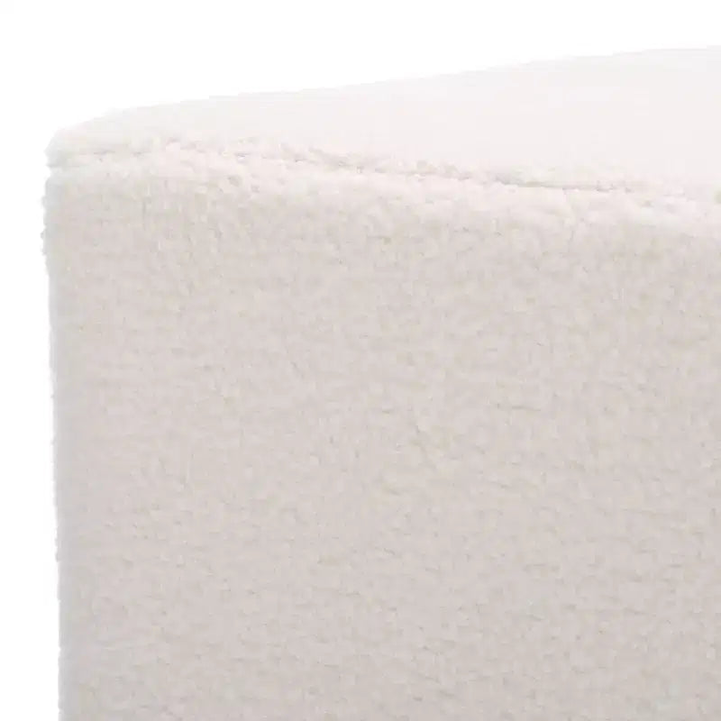 Pouf Cierra en forme de losange - OTT7503 - Ivoire - Safavieh