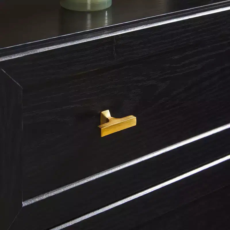 Table de chevet de style ferme moderne avec étagère ouverte pour la chambre à coucher