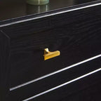 Table de chevet de style ferme moderne avec étagère ouverte pour la chambre à coucher