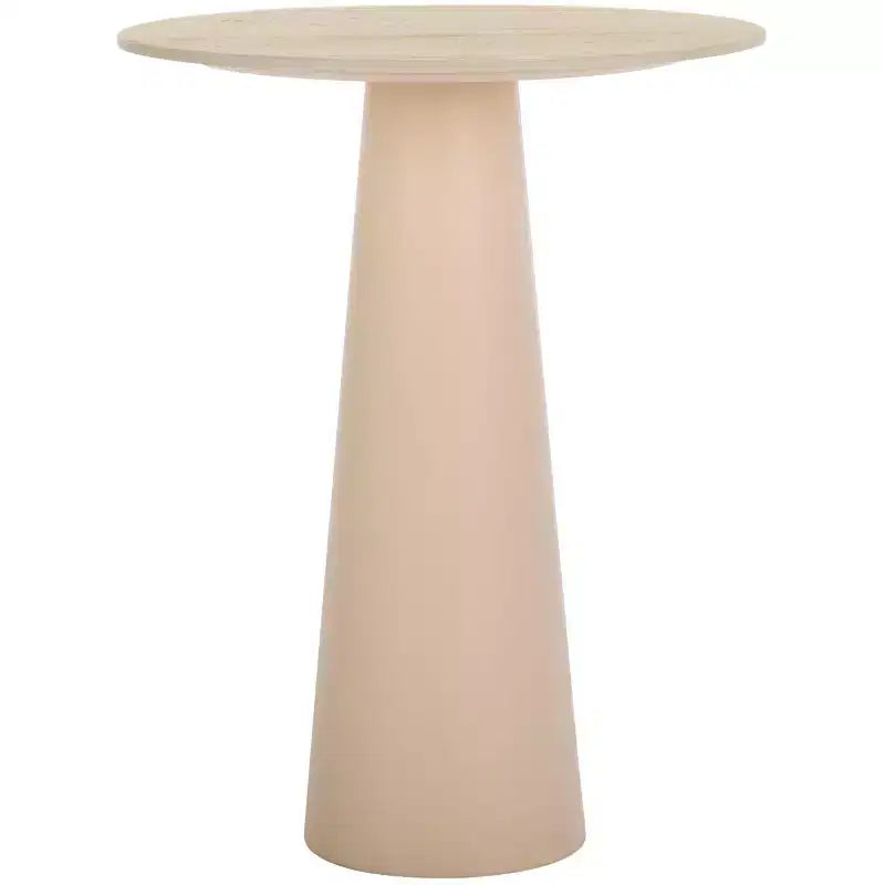 Nurem Short Ceramic Side Table - ACC2901A - Beige Ceramic/Beige - Safavieh