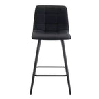 ModernLuxe Lot de 2 tabourets de bar Tabourets de comptoir Chaises de bar Chaises de salle à manger Tabourets de pub, marron/noir/blanc
