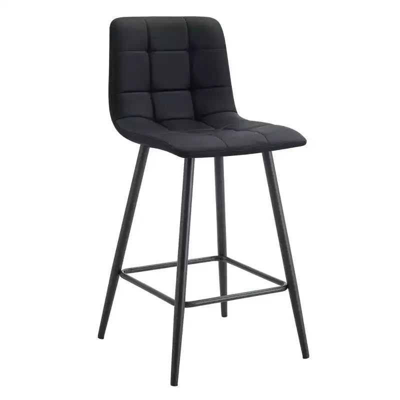 ModernLuxe Lot de 2 tabourets de bar Tabourets de comptoir Chaises de bar Chaises de salle à manger Tabourets de pub, marron/noir/blanc