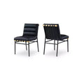 Meridian Furniture,Burke Vegan Leather Dining Chair, Set of 2