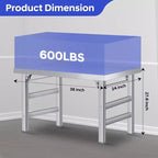 Table pliante en acier inoxydable - Table de travail professionnelle pour maison, cuisine, restaurant, garage, camping, poste de travail pliable en acier inoxydable pour l'extérieur