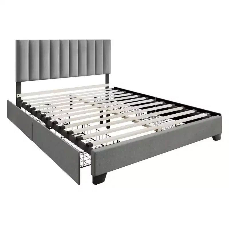 Lit rembourré avec rangement Olean de Home Design