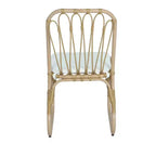 MAYEERTY Lot de 2 chaises de salle à manger d'extérieur en rotin PE avec coussin lavable pour jardin et terrasse