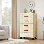 Acekool Meuble à Tiroirs en Plastique avec Roues, Boîte de Rangement à Roulettes, Organiseur Multi-Niveaux pour Chambre, Bureau, Maison4 Niveaux