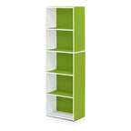 Furinno Étagère de rangement réversible 5 cubes pour livres, ouverte, horizontale ou verticale