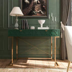 CLIHOME Table console/Bureau de 42 po moderne/contemporain avec 2 tiroirs