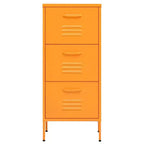 vidaXL Armoire de rangement Jaune moutarde 42,5 x 35 x 101,5 cm Acier