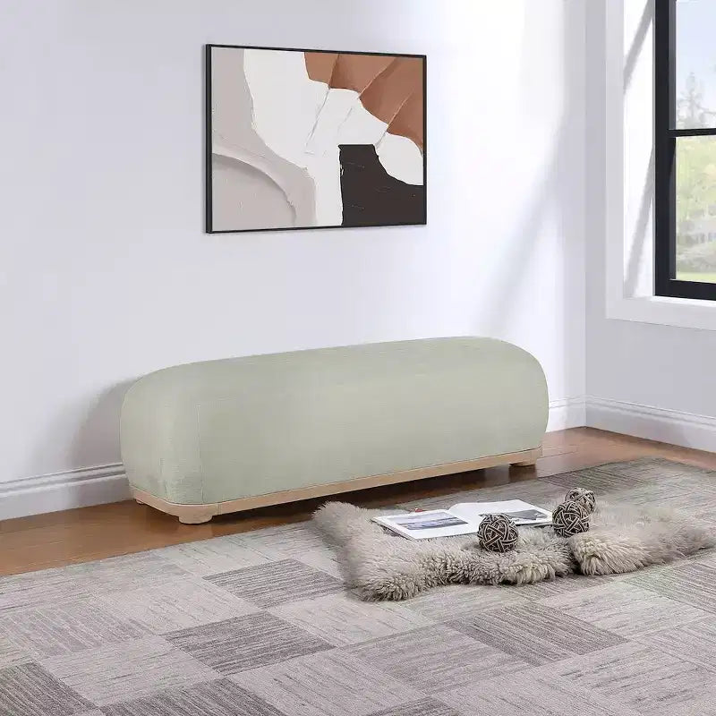 Meridian Furniture, Banc Calum en tissu chenille