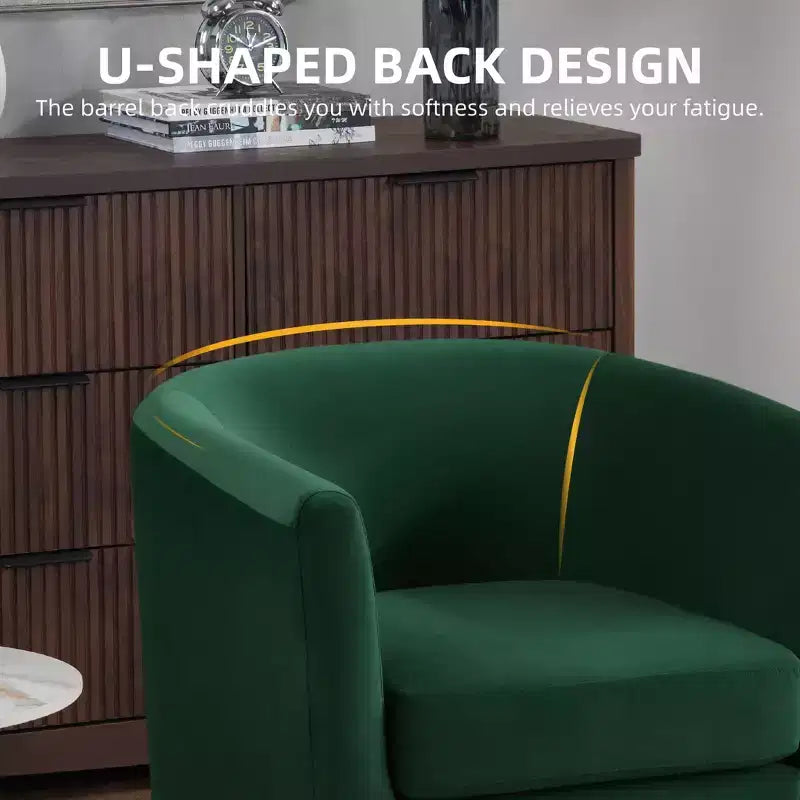 Fauteuil en velours avec pouf, fauteuil barillet moderne pour salon, chambre à coucher