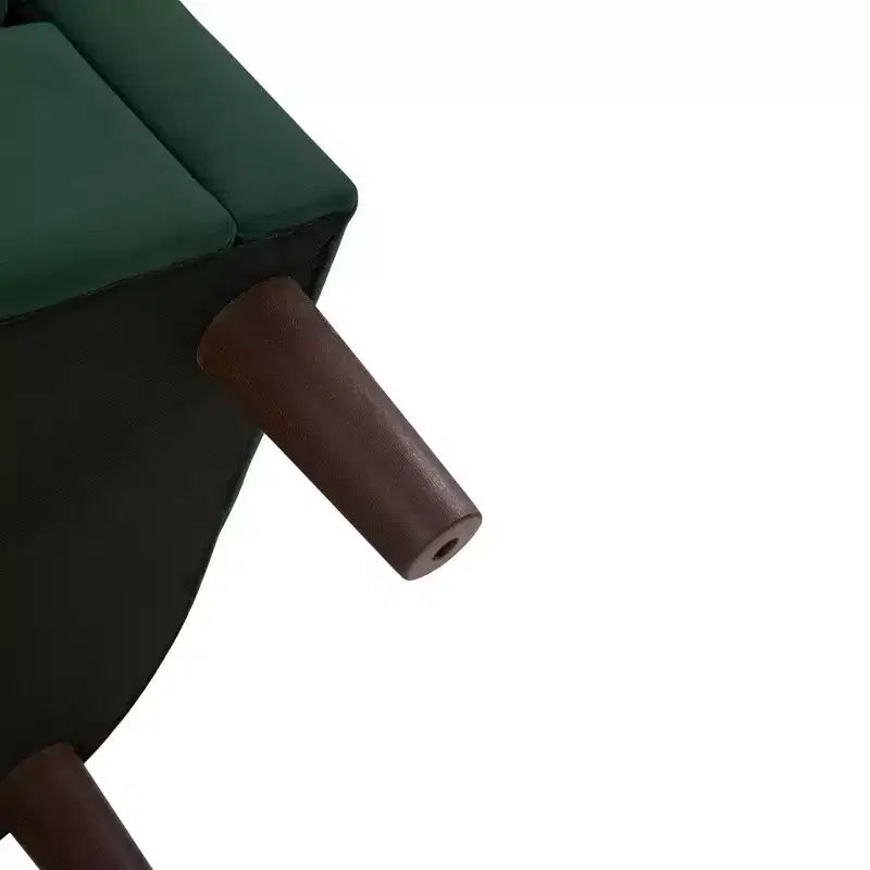 Fauteuil en velours avec pouf, fauteuil barillet moderne pour salon, chambre à coucher