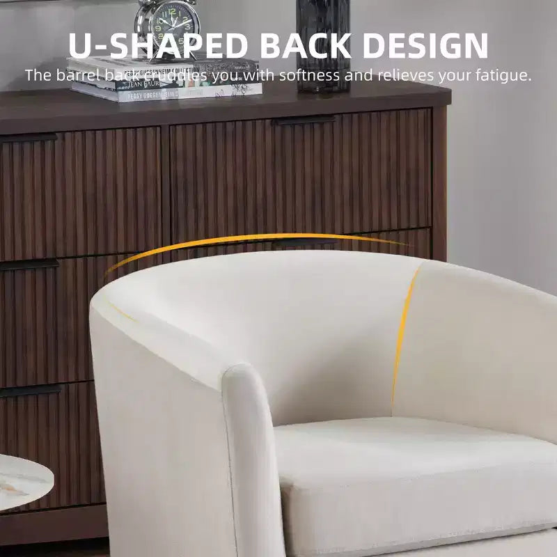 Fauteuil en velours avec pouf, fauteuil barillet moderne pour salon, chambre à coucher