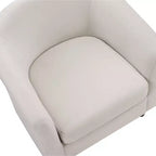 Fauteuil en velours avec pouf, fauteuil barillet moderne pour salon, chambre à coucher