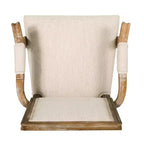 Chaises de salle à manger en bois rembourrées en tissu GDFStudio Ashlyn French Country (lot de 2)