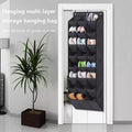 Over The Door Shoe Organizer for Closet, Hanging Shoe Rack Organiser with 24 Large Deep Pockets Shoe Holder for Sneakers Storage