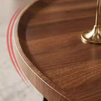 Tables basses gigognes (lot de 2) - Tables rondes style Mid-Century Modern pour salon et chambre