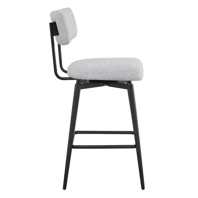 Chaises de bar pivotantes hauteur comptoir Spruce&Spring avec cadre en métal – Lot de 2
