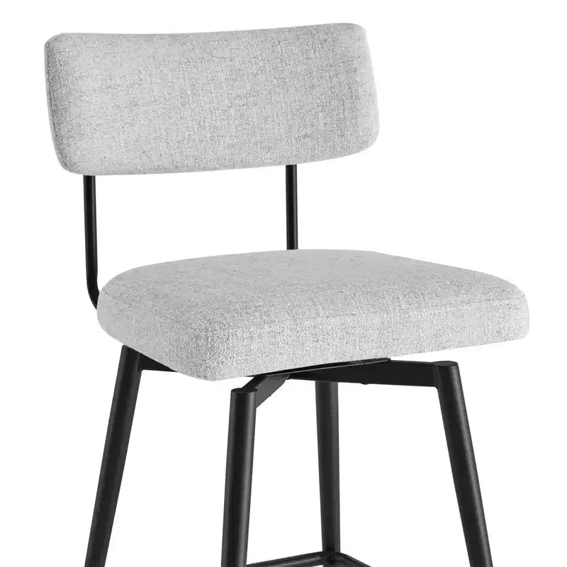 Chaises de bar pivotantes hauteur comptoir Spruce&Spring avec cadre en métal – Lot de 2