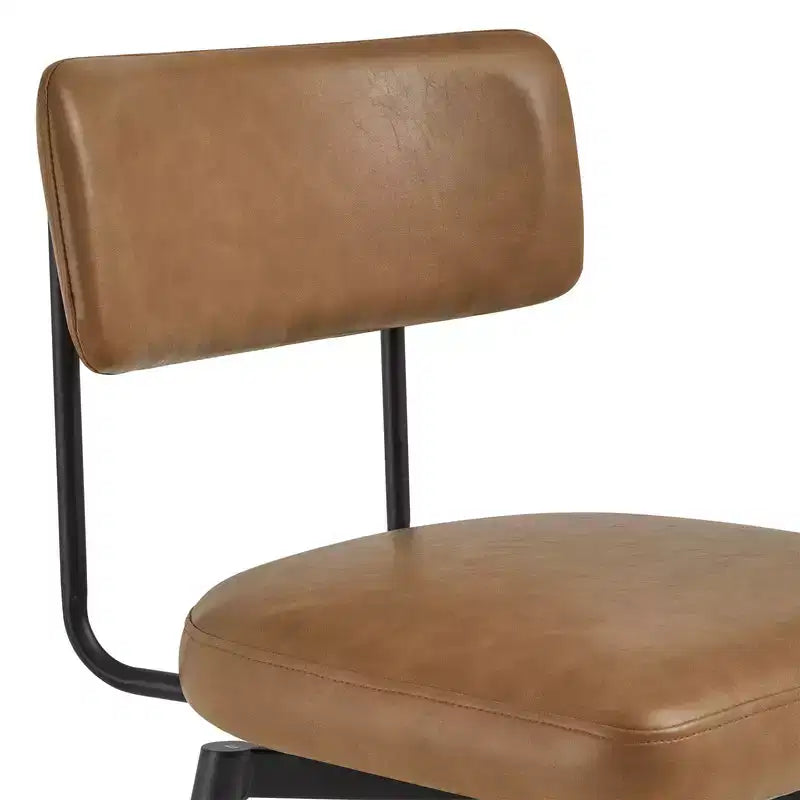 Chaises de bar pivotantes hauteur comptoir Spruce&Spring avec cadre en métal – Lot de 2