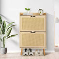 GustoWave Shoe Storage Cabinet with Flip-Drawers - Ventilated & Odor-Resistant Organizer for 15-20 Pairs of Shoes, Anti-Tip Shoe Cabinet