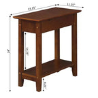 Table d'appoint relevable HomeStock Belmont avec rangement et station de chargement, dotée de ports USB, de prises de courant et d'un design compact et peu encombrant
