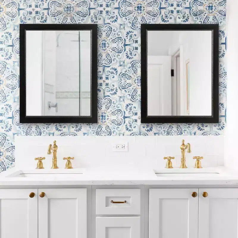 Miroir mural rectangulaire de salle de bain Kate and Laurel Monetta
