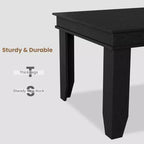 Table de salle à manger extensible pour 6 à 10 personnes, 160-220 cm, de style rustique avec cadre en bois robuste, grande table rectangulaire pour salle à manger.