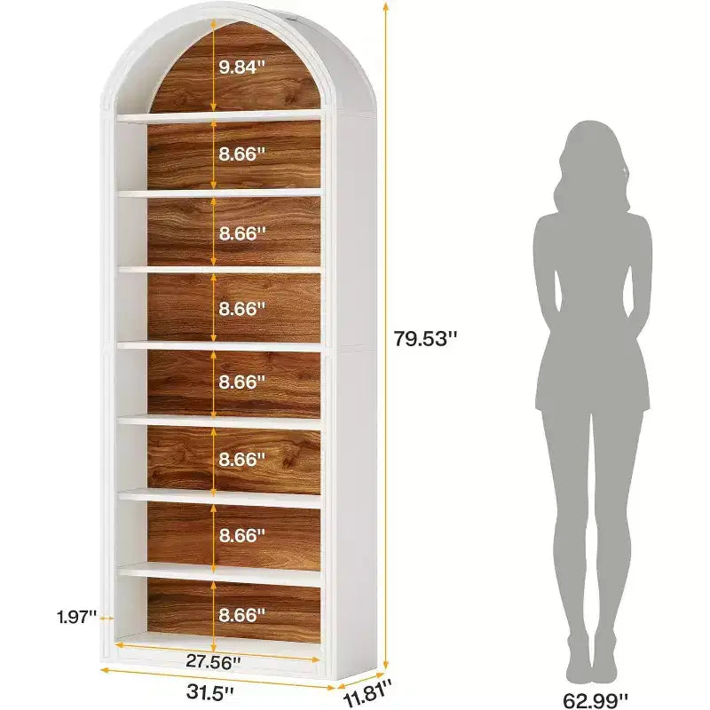 Meuble à Chaussures Haut Lantine à 8 Niveaux, Grand Organisateur de Chaussures, Étagère à Chaussures Autonome en Bois pour Placard et Entrée