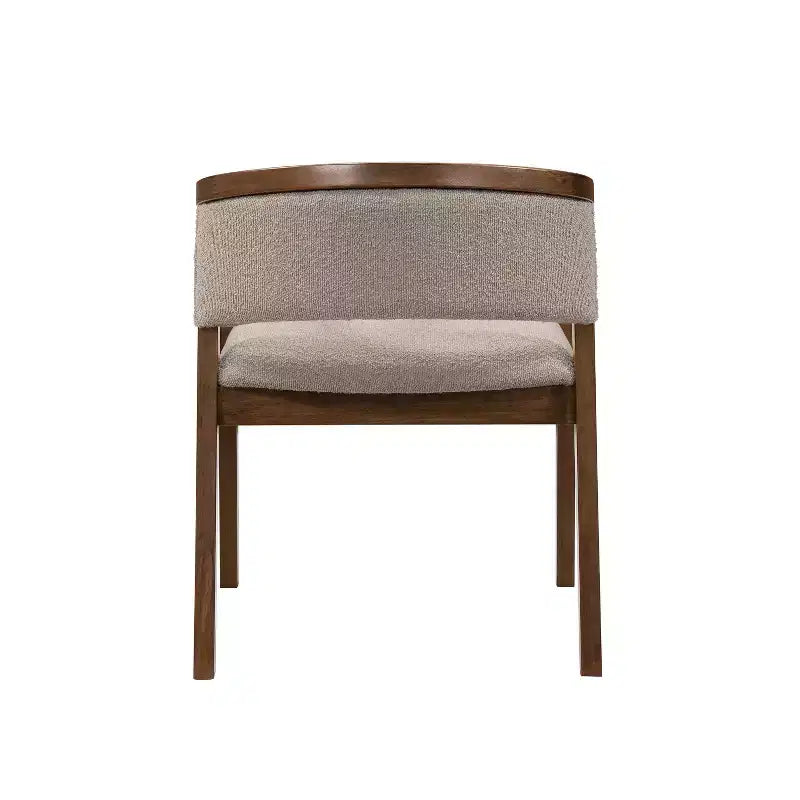 Chaises de salle à manger Christopher Knight Home Emilia Mid-Century Modern en tissu bouclé avec accoudoirs en U (Lot de 2)