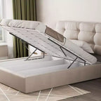 VEVOR Vérin de lit, taille de lit compatible 150 x 180 cm, charge de 70 kg, kit de quincaillerie mécanique pour lit mural DIY, support de lit robuste à levier pneumatique, noir