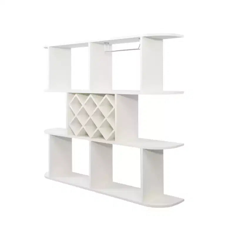 Étagère à vin murale CuisinSmart, étagère de bar suspendue à 3 niveaux grande capacité, porte-verres à vin, étagère de présentation pour bouteilles de vin, pour la décoration de la cuisine ou de la salle à manger