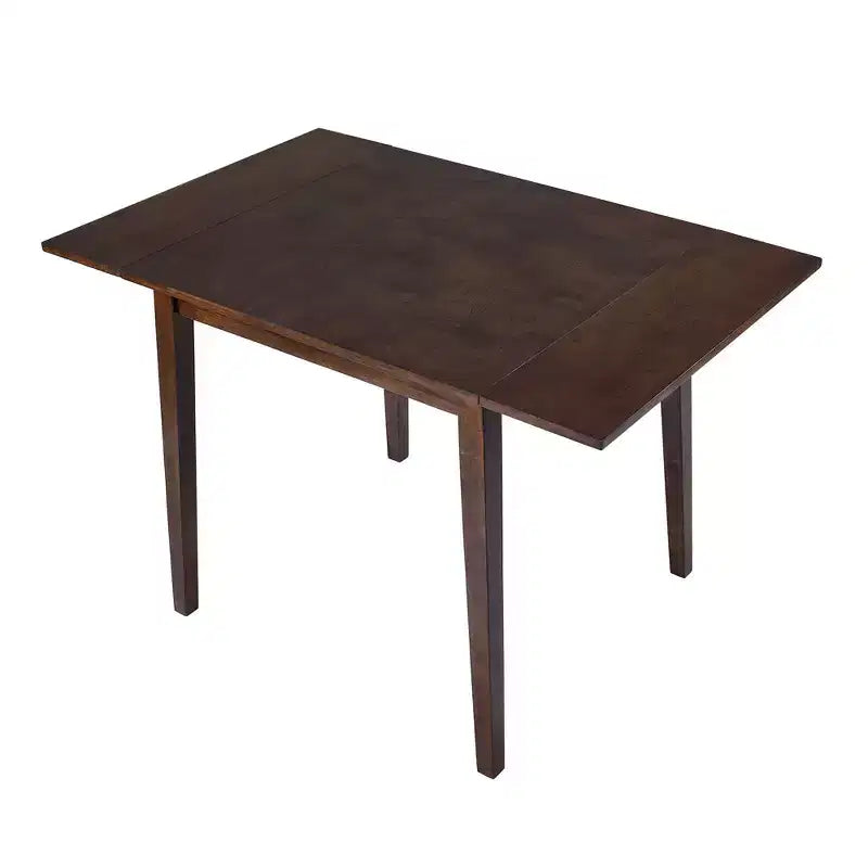Okak 30X45IN Ensemble de table à manger extensible minimaliste pour 4, table de cuisine avec pieds en bois d'hévéa, table pliante pour salle à manger, petits espaces