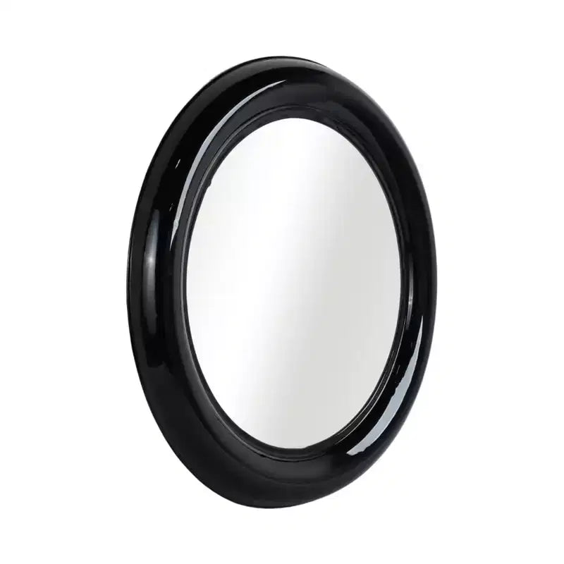 Miroir Mural Rond Moderne, Cadre en Métal, Accent Décoratif Contemporain, Design en Fer Élégant pour Salon, Chambre, Salle de Bain ou Bureau - 36