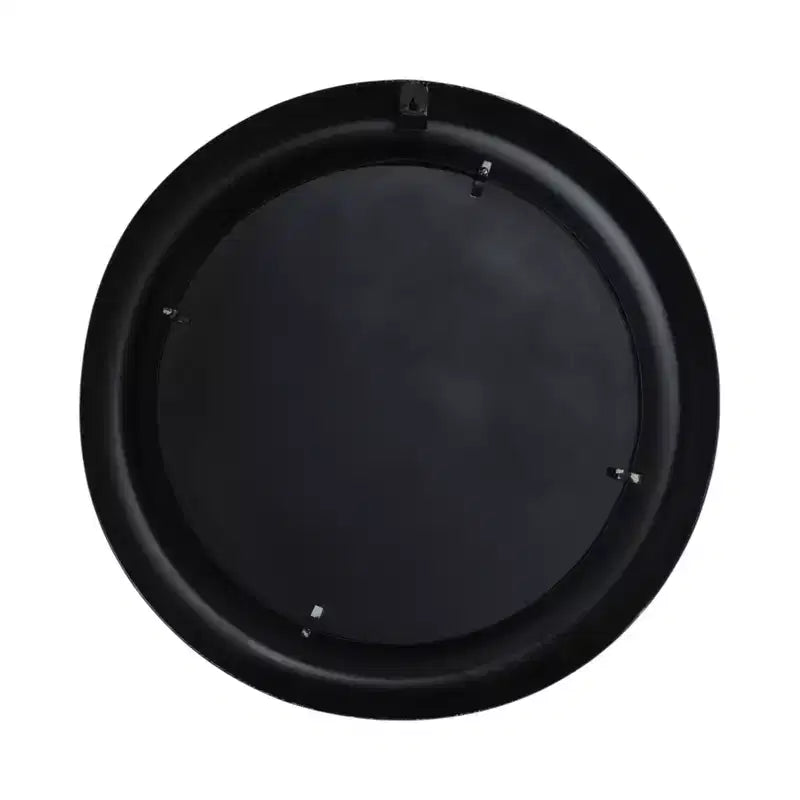 Miroir Mural Rond Moderne, Cadre en Métal, Accent Décoratif Contemporain, Design en Fer Élégant pour Salon, Chambre, Salle de Bain ou Bureau - 36