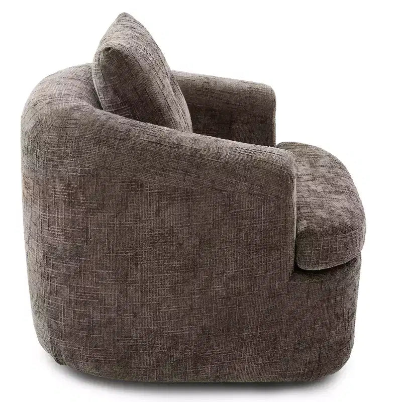 Fauteuil pivotant Merax 360° avec dossier capitonné et double coussin moelleux