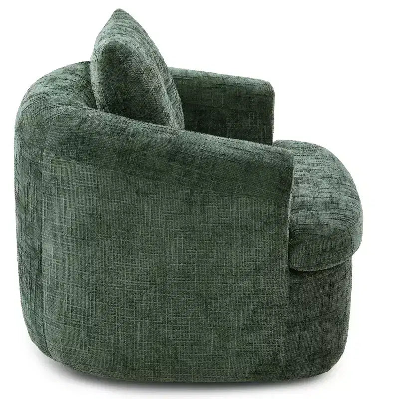 Fauteuil pivotant Merax 360° avec dossier capitonné et double coussin moelleux