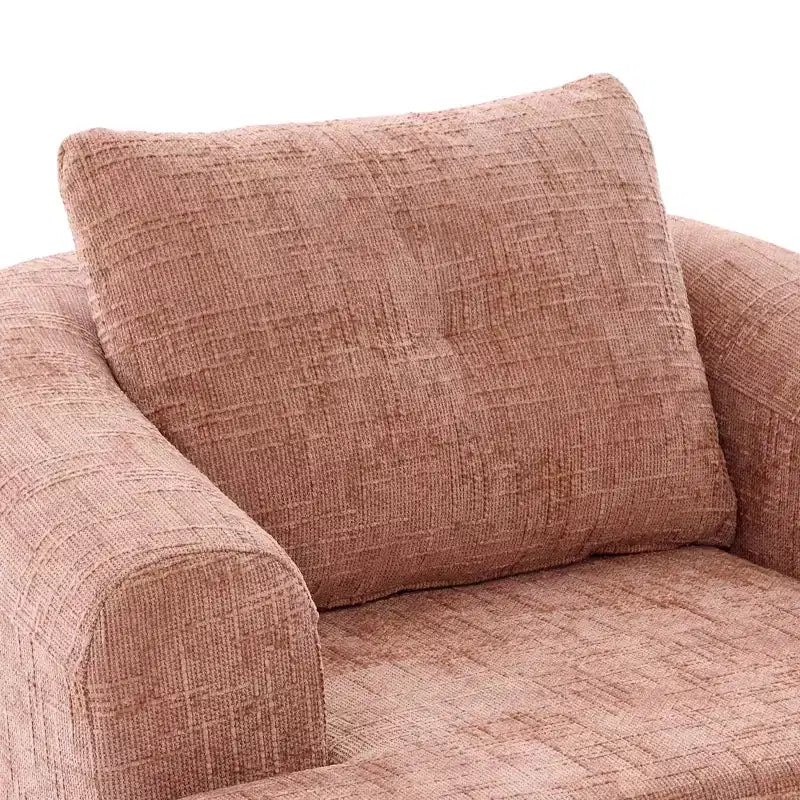 Fauteuil pivotant Merax 360° avec dossier capitonné et double coussin moelleux