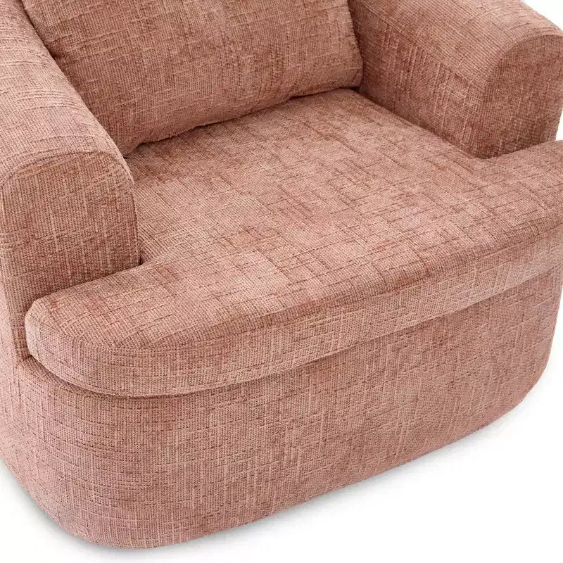 Fauteuil pivotant Merax 360° avec dossier capitonné et double coussin moelleux