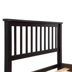 Cadre de lit plateforme double en bois avec tête et pied de lit pour enfants garçons filles adolescents adultes